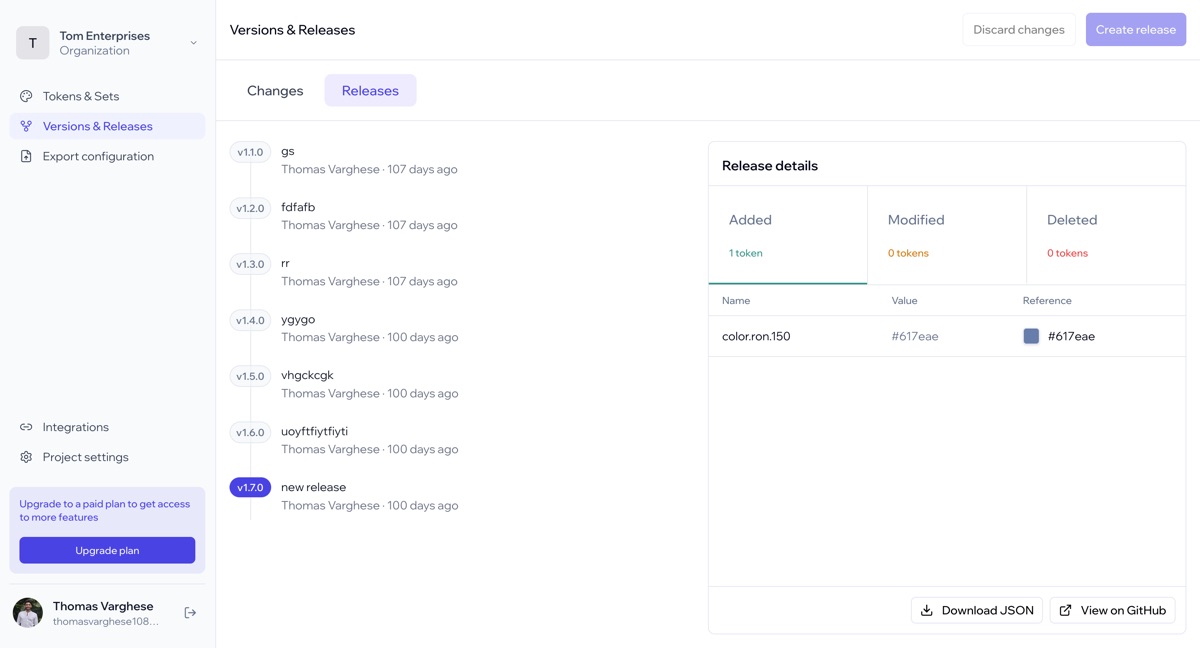 Fragmento — version control and exports